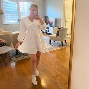 Baby doll dress with detailed buttons
